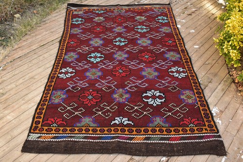 Tappeto vintage turco - , kilim