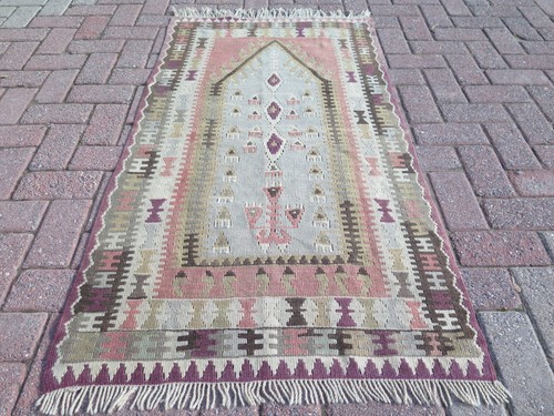 Tappeto kilim vintage turco