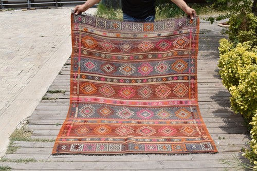 Tappeto vintage turco kilim - vintage,