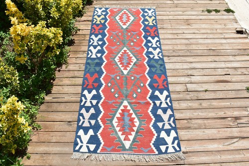 Tappeto kilim turco - turco, 31''x74''