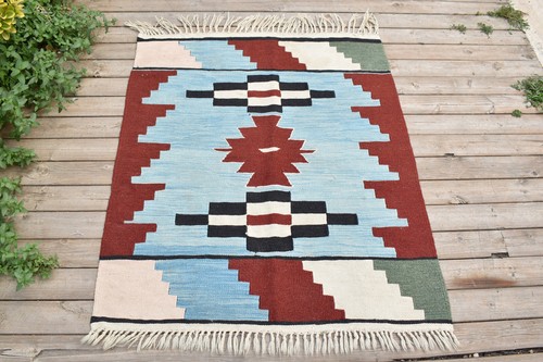 Tappeto kilim turco - kilim, 37''x46''