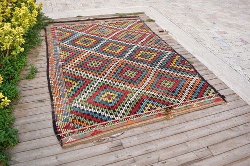 Tappeto kilim turco x96 - tappeto,