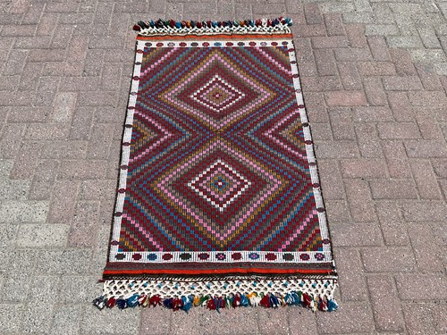 Tappeto kilim turco vintage - tappeto,