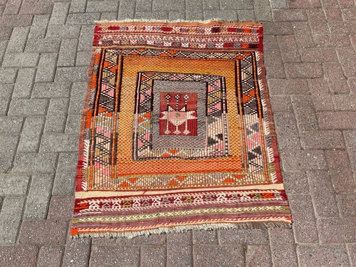 Tappeto kilim turco fatto - , a