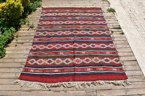 Tappeto vintage turco - , kilim
